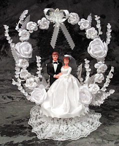 Be Mine! Satin Dress Cake Topper - 9.5" High
