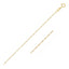 Chaîne Singapore en Or Jaune 14k - Élégance de 0,6 mm