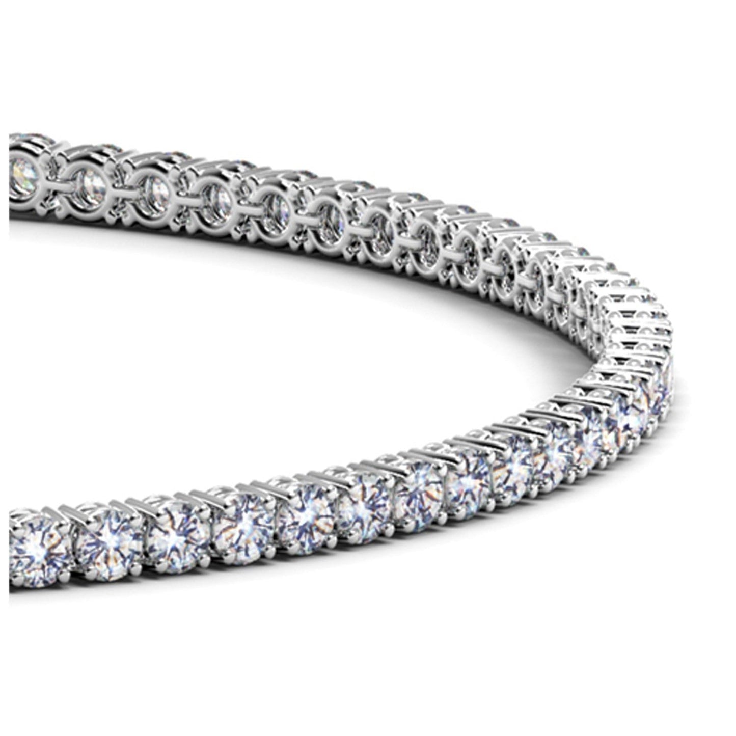 Pulsera de Tenis de Diamantes Crecidos en Laboratorio en Oro Blanco de 14k