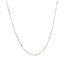 14k White Gold Diamond-Cut Bead Chain - 1.0mm