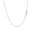 14k White Gold Diamond-Cut Bead Chain - 1.0mm