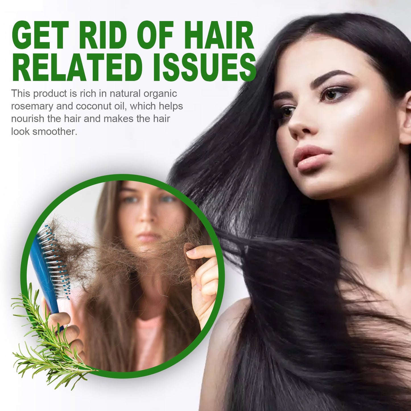 Rosemary Essential Oil Hydrates And Moisturizes Damaged Hair, Strengthens Hair And Softens Hair Care Essential Oil - Korvel