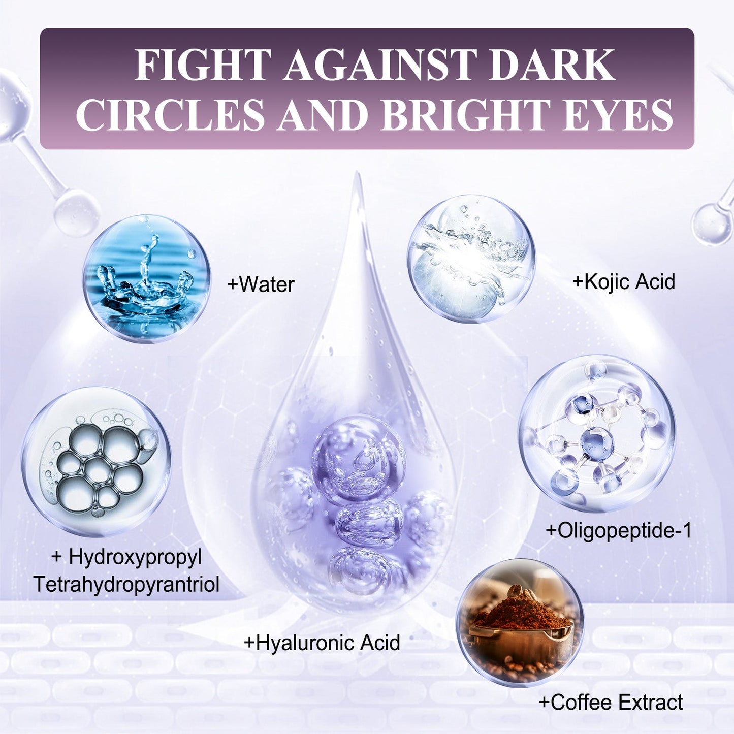Electric Anti-Wrinkle Eye Cream Lifts, Strengthens, Moisturizes And Reduces Fine Lines, Bags And Dark Circles Under Eye Care - Korvel