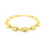 14k Yellow Gold Puffed Mariner Link Bracelet - 11mm