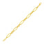 Bracelet en lien poli en or jaune 14k