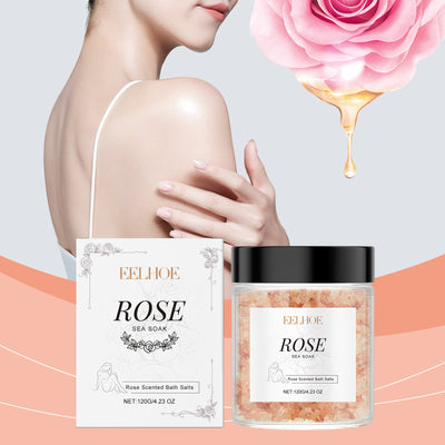 Rose Bath Mineral Salt, Bathe Skin, Clean Surface Scales, Moisturize Skin Care - Korvel
