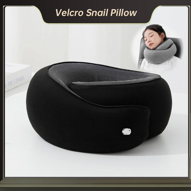 Premium Memory Foam Travel Neck Pillow - Snail Style