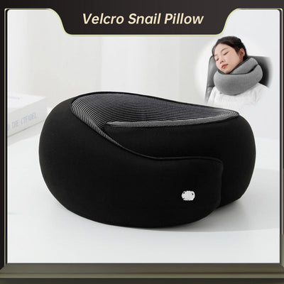 Premium Memory Foam Travel Neck Pillow - Snail Style