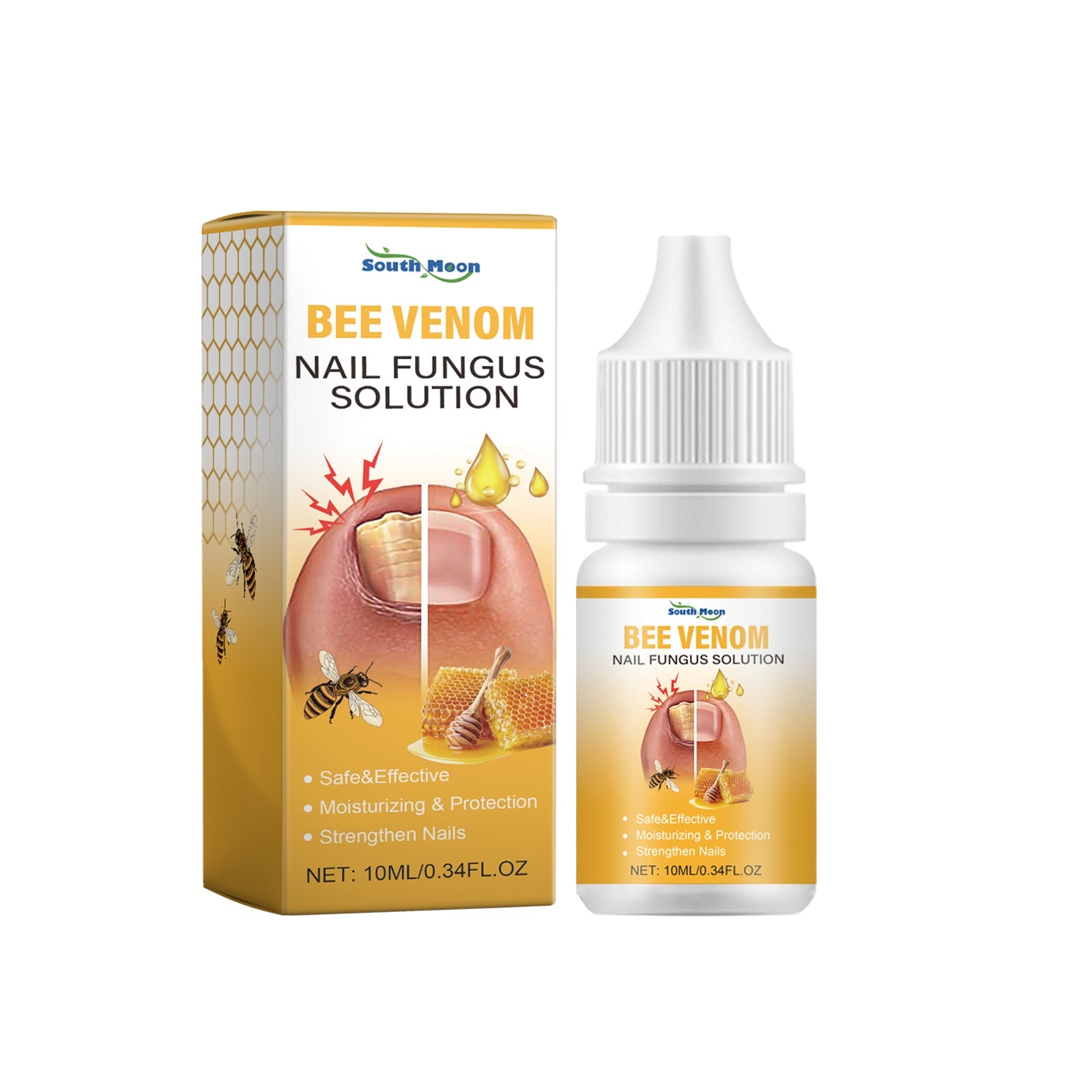 Bee Venom Nail Care Essence Foot Gray Nails Brightening Nails Rotten Nails Soft Nails Nail Care - Korvel