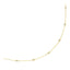 Collar de estación de oro amarillo de 14k con diamantes redondos