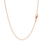 18k Rose Gold Oval Link Chain - 1.5mm