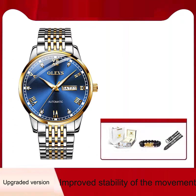 Montre mécanique automatique entièrement automatique pour homme avec lumière nocturne