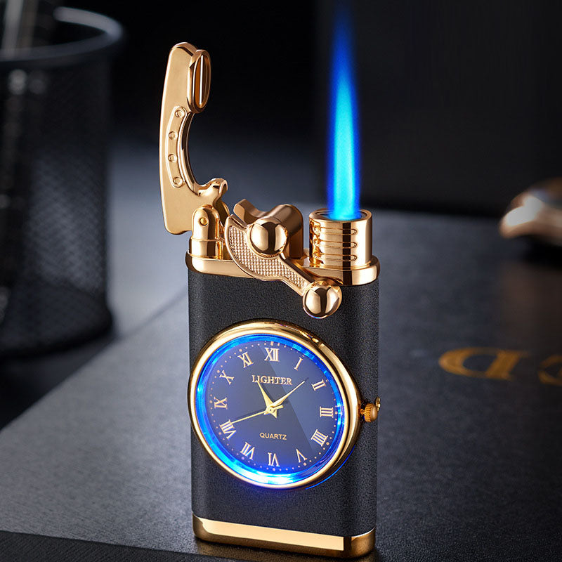 Multi functional electronic watch cigarette lighter integrated into one machine, versatile men's gift lighter - Korvel