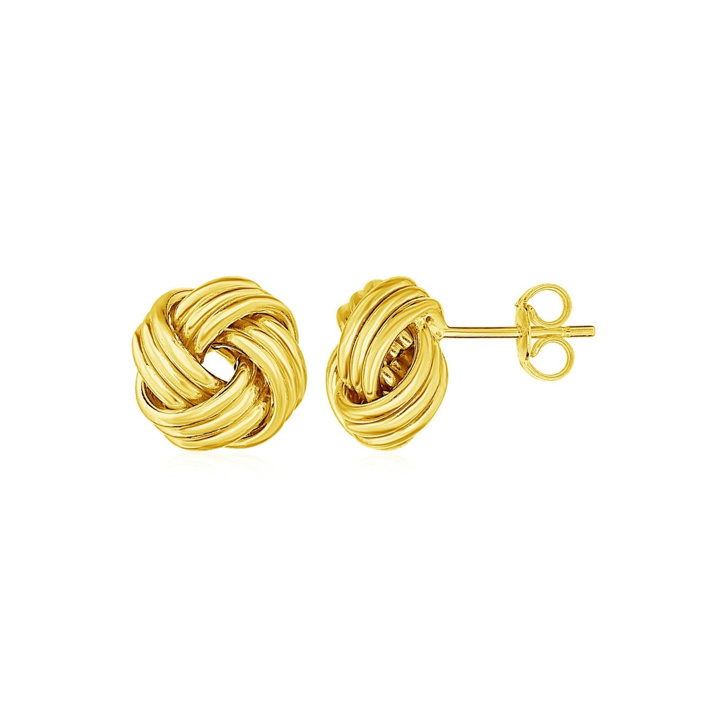 Boucles d'oreilles en or jaune 14 carats Love Knot