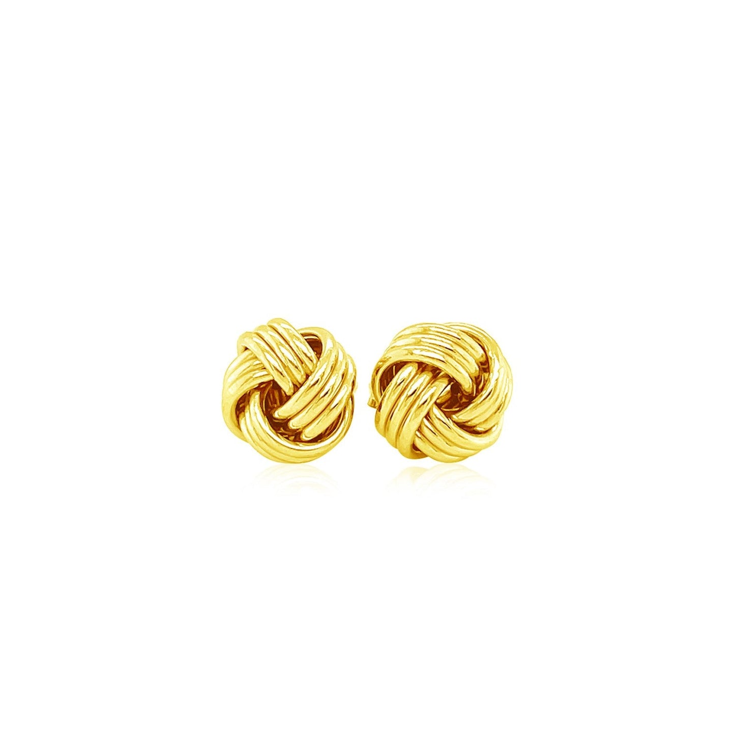 Boucles d'oreilles en or jaune 14 carats Love Knot