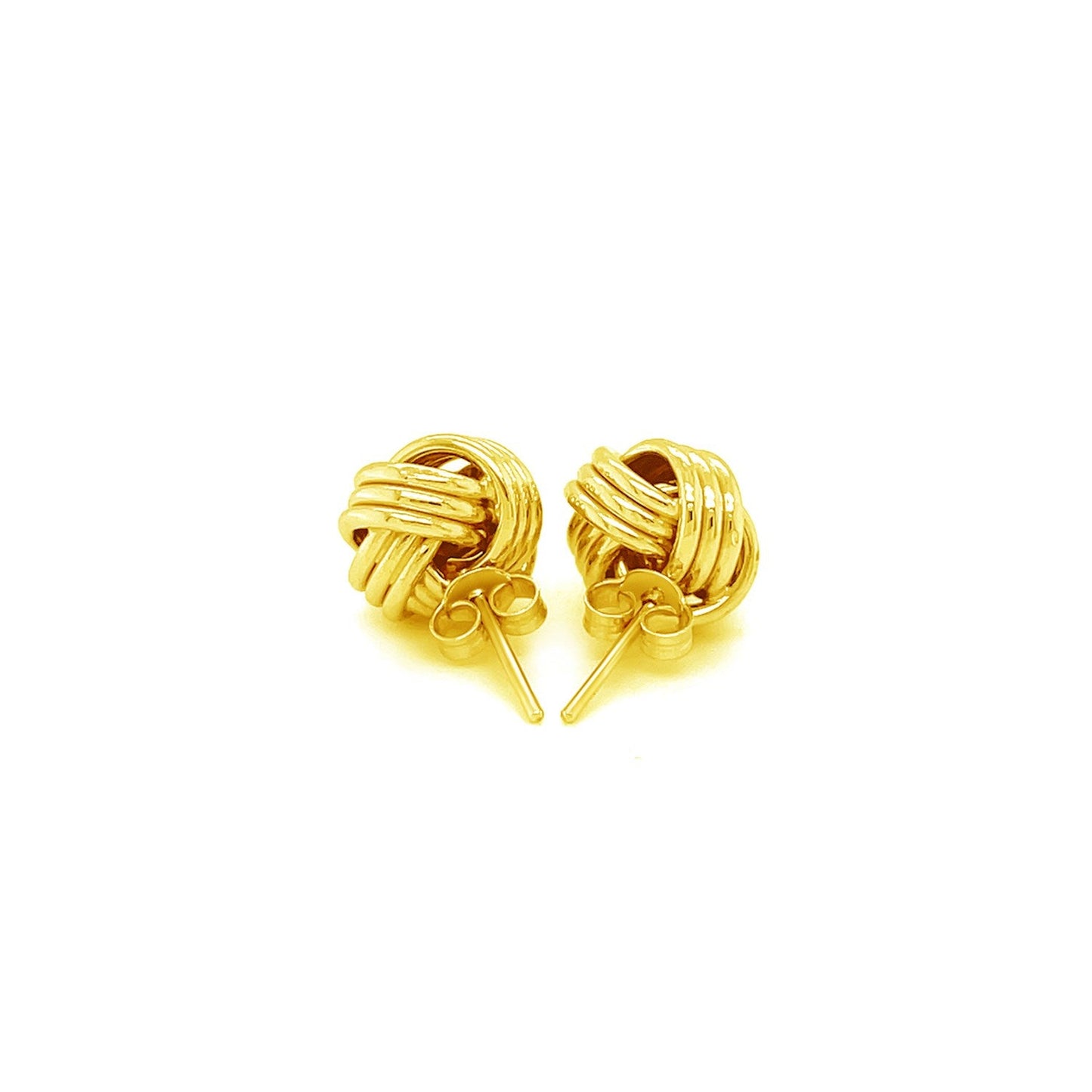 Boucles d'oreilles en or jaune 14 carats Love Knot