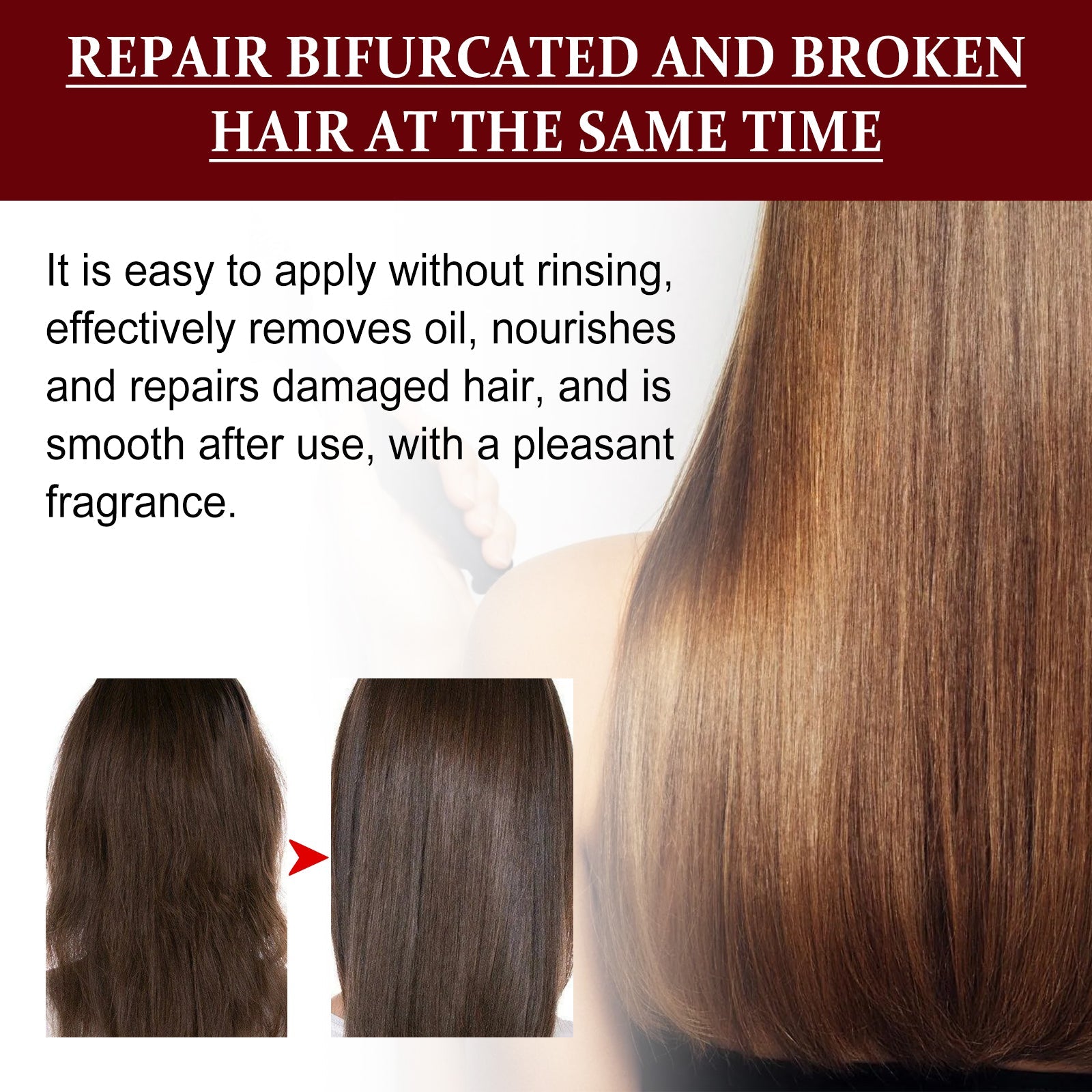 Hair Care Essence, Hair Repair Moisturize And Fluff Leave-in Hair Care Essence - Korvel