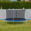 Trampolín Premium de 12FT con Aro de Baloncesto y Red de Seguridad