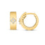 Pendientes de trébol de diamantes en oro amarillo de 14k
