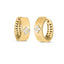 Pendientes de trébol de diamantes en oro amarillo de 14k