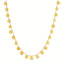 14k Yellow Gold Choker Necklace with Polished Discs