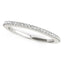 Anillo de boda de diamantes con engaste de escamas en oro blanco de 14k