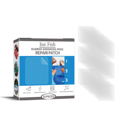 JUE FISH Rubber Swimming Ring Repair Patch, Swim Ring Patch Self-Adhesive Seal - Korvel