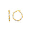 Two-Tone Twisted Wire Round Hoop Earrings in 10k Gold