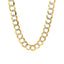 Cadena Curb Pavé de Oro Bicolor de 14k - 8.2 mm