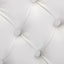 Tufted Solid Wood Dining Chairs - 2-Piece Set in White and Black