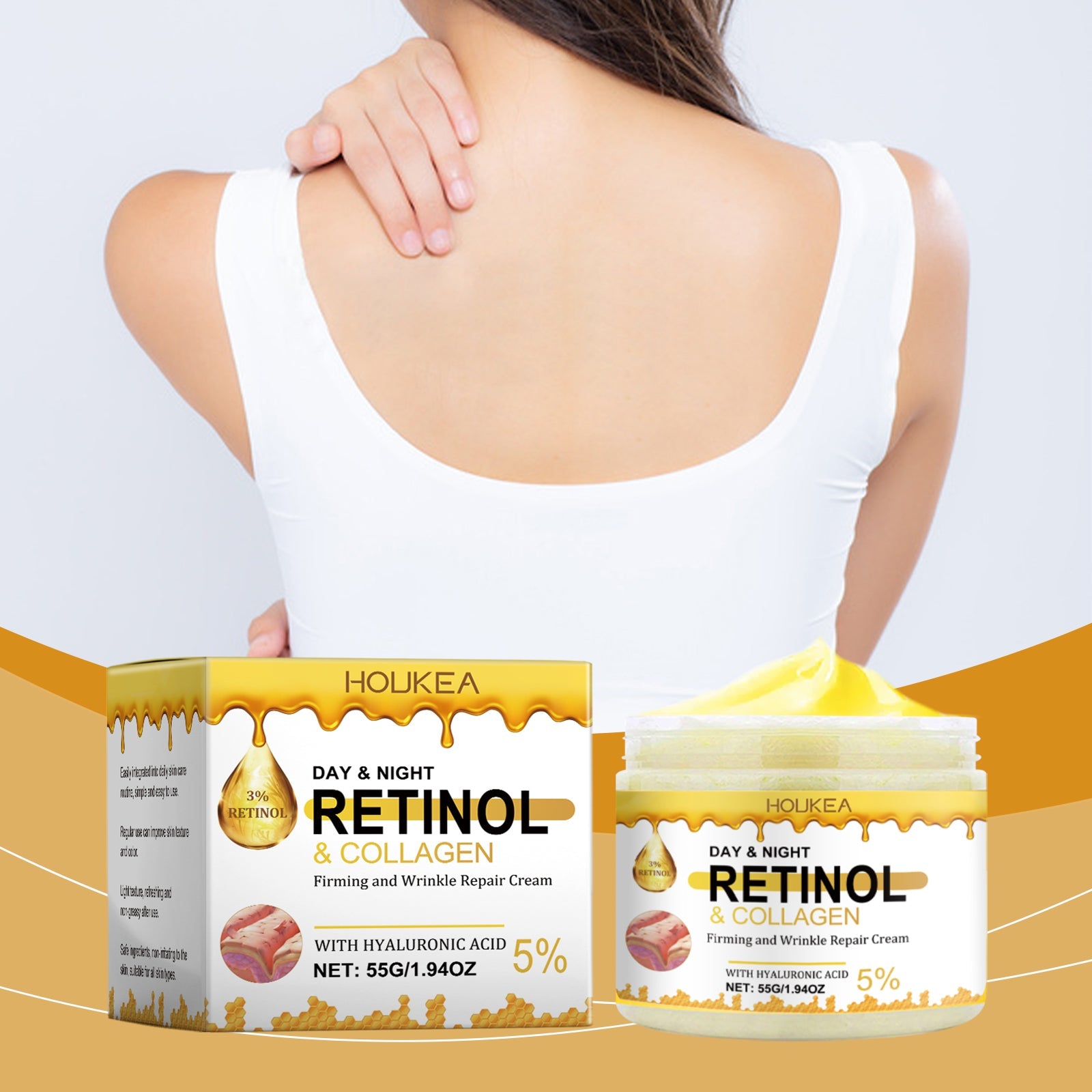 Firming Moisturizer Moisturizes, Hydrates, Lifts, Care For Skin, Softens, Brightens And Brightens Body Care Cream - Korvel