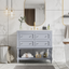 36" Blue Bathroom Vanity Cabinet with Sink Combo