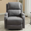 Gray PU Leather Recliner Massage Chair with Adjustable Positions