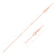 14k Rose Gold Double Extendable Cable Chain Necklace