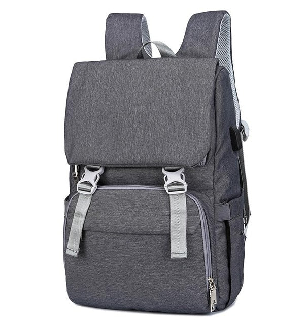 Baby Diaper Bag With USB Interface Large baby nappy changing Bag Mummy Maternity Travel Backpack for mom Nursing bags - Korvel