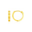 14k Yellow Gold Petite Round Hoop Earrings