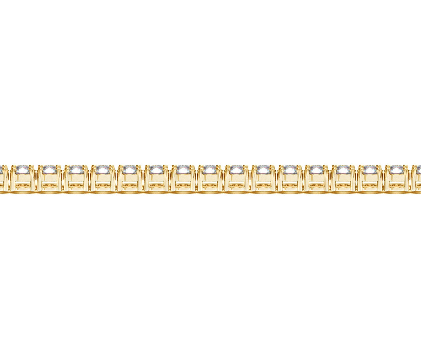Lab Grown Diamond Tennis Bracelet in 14k Yellow Gold