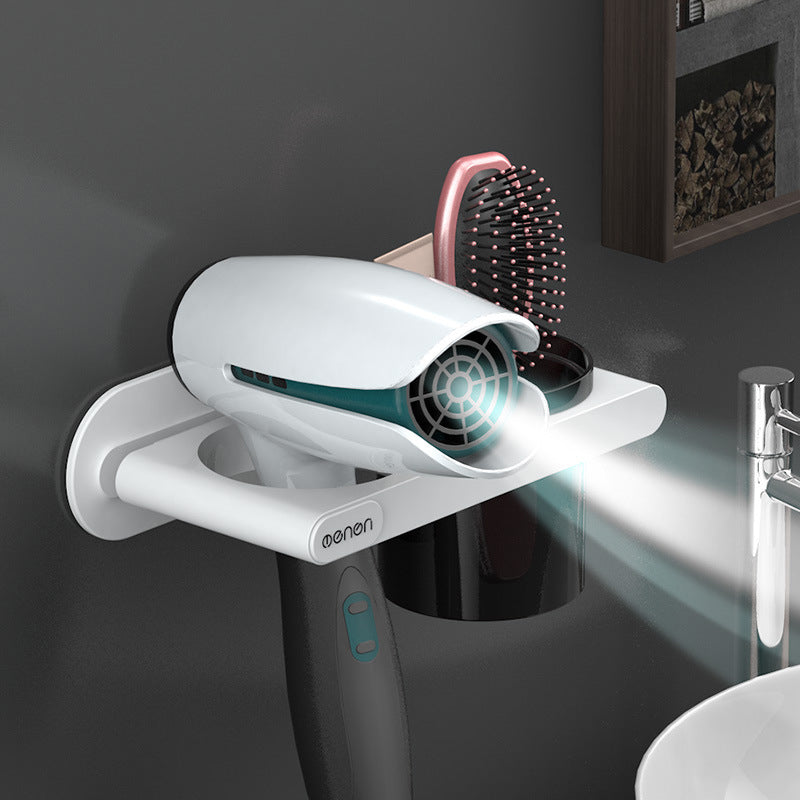 Hanging Hair Dryer Rack Toilet Storage Rack Hair Dryer Rack Storage Rack Non Perforated Wall Mounted Air Duct Rack - Korvel