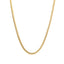 Cadena Cubana Clásica Sólida de Oro Amarillo de 14k - 3.2mm