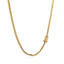 Cadena Cubana Clásica Sólida de Oro Amarillo de 14k - 3.2mm