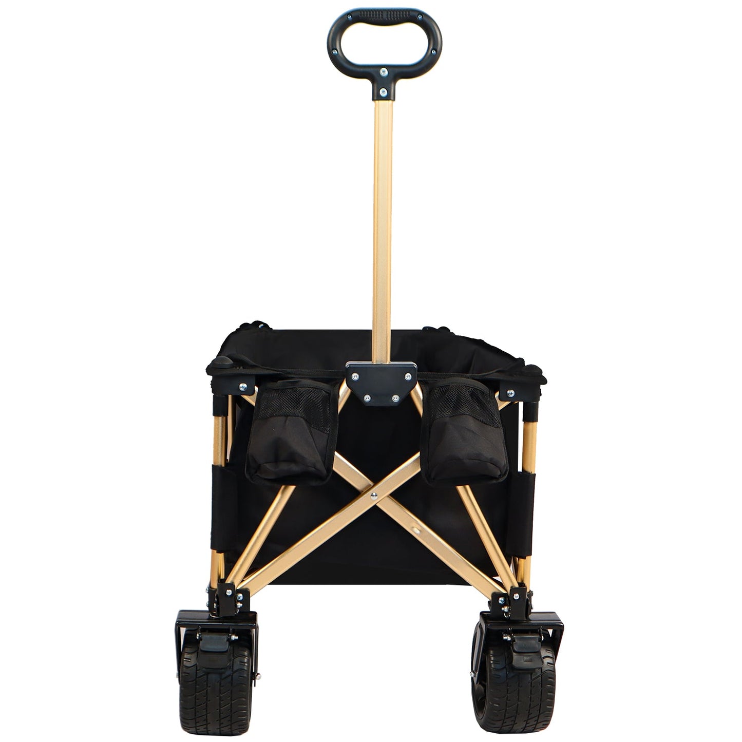 Chariot de Plage Pliable Haute Résistance avec Grandes Roues