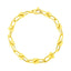 Bracelet en chaîne Jax en or jaune 14 carats de 7,5 pouces