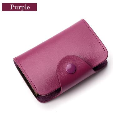 Billetera de Cuero Genuino para Hombres y Mujeres