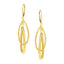14k Yellow Gold Teardrop Dangle Earrings