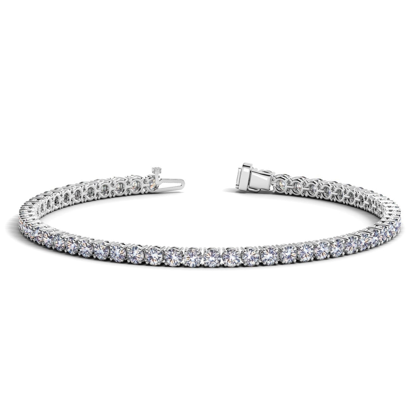 Lab Grown Diamond Tennis Bracelet in 14k White Gold