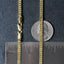 3.2mm 14k Yellow Gold Square Franco Chain