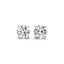 Pendientes de diamante redondo cultivado en laboratorio IGI certificados de 4 cttw en oro blanco de
