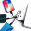 Cartoon Panda One Drag Three Data Wires Cute Keychain Panda Three in One Fast Charging Mobile Phone Charging Cable - Korvel