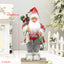 Christmas crafts 18 inch, wearing snow boots, backpack, standing, Santa Claus, dwarf - Korvel