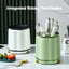 Rotating Knife Holder, Petal Shaped, 360 Degree Rotating, Large Capacity Chopsticks, Knife Holder, Kitchen Supplies Storage Rack - Korvel